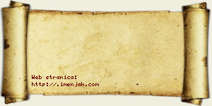 Jasmina Abramović vizit kartica